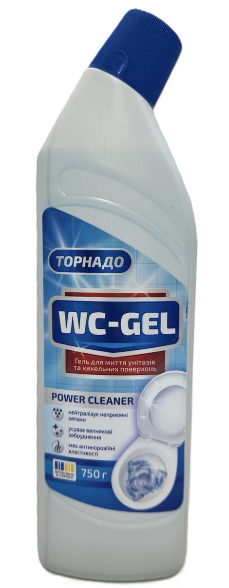 Гель для миття унітазів та кахельних поверхонь "ТОРНАДО", ТМ ECONOMIX